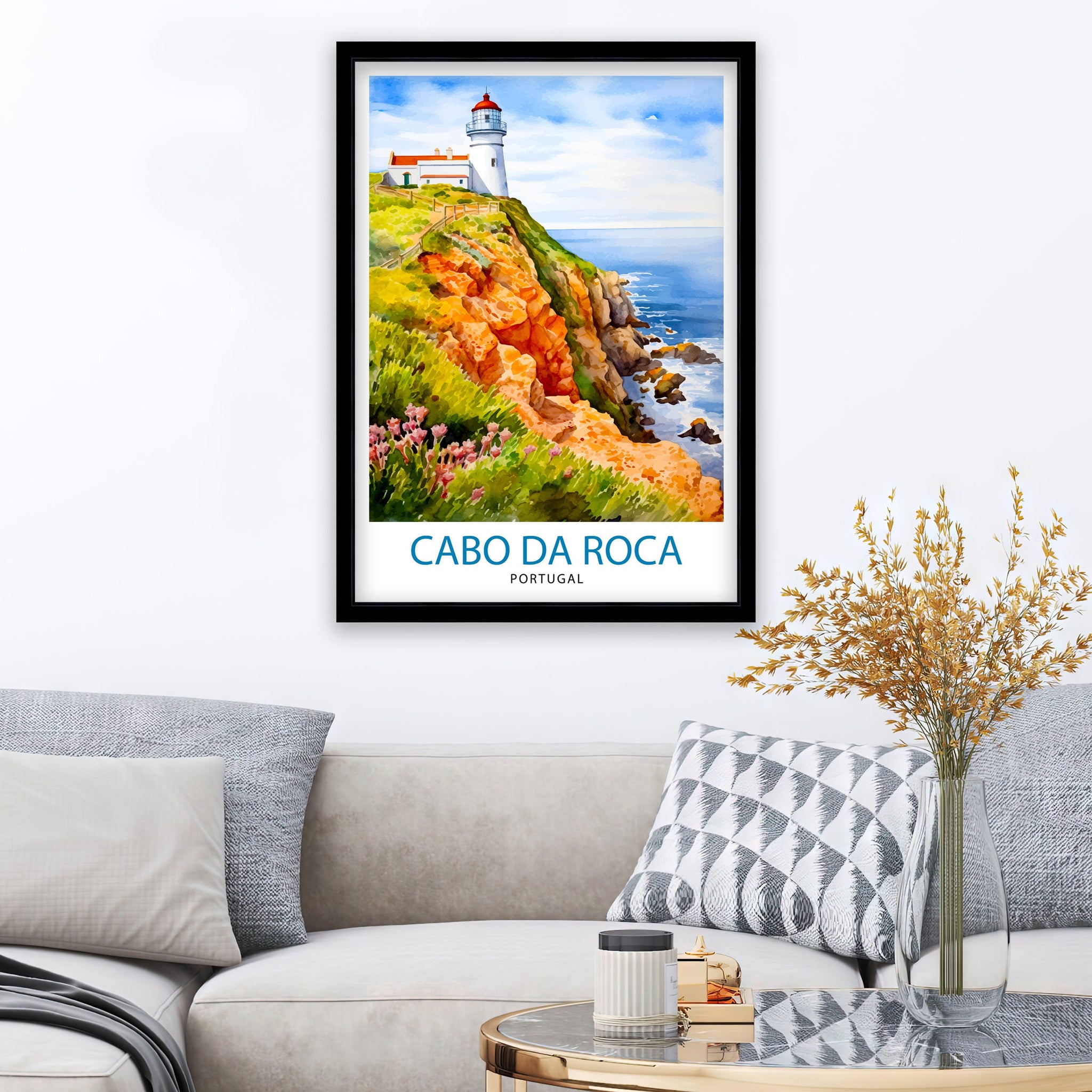 Cabo da Roca Portugal Print Cabo Decor Cabo Poster Cabo Art Cabo Wall Art Gift for Adventure Lovers Cabo Home Decor