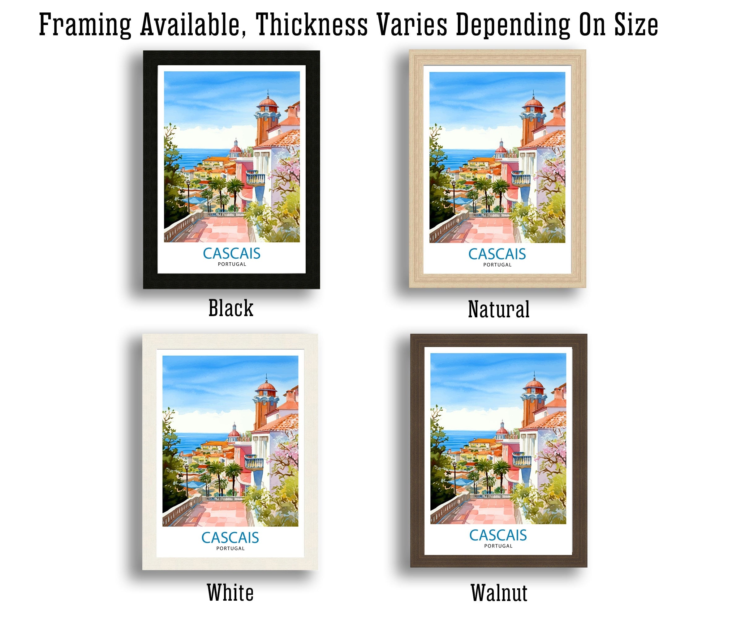 Cascais Portugal Print Cascais Decor Cascais Poster Cascais Art Cascais Wall Art Gift for Seaside Lovers Cascais Home Decor