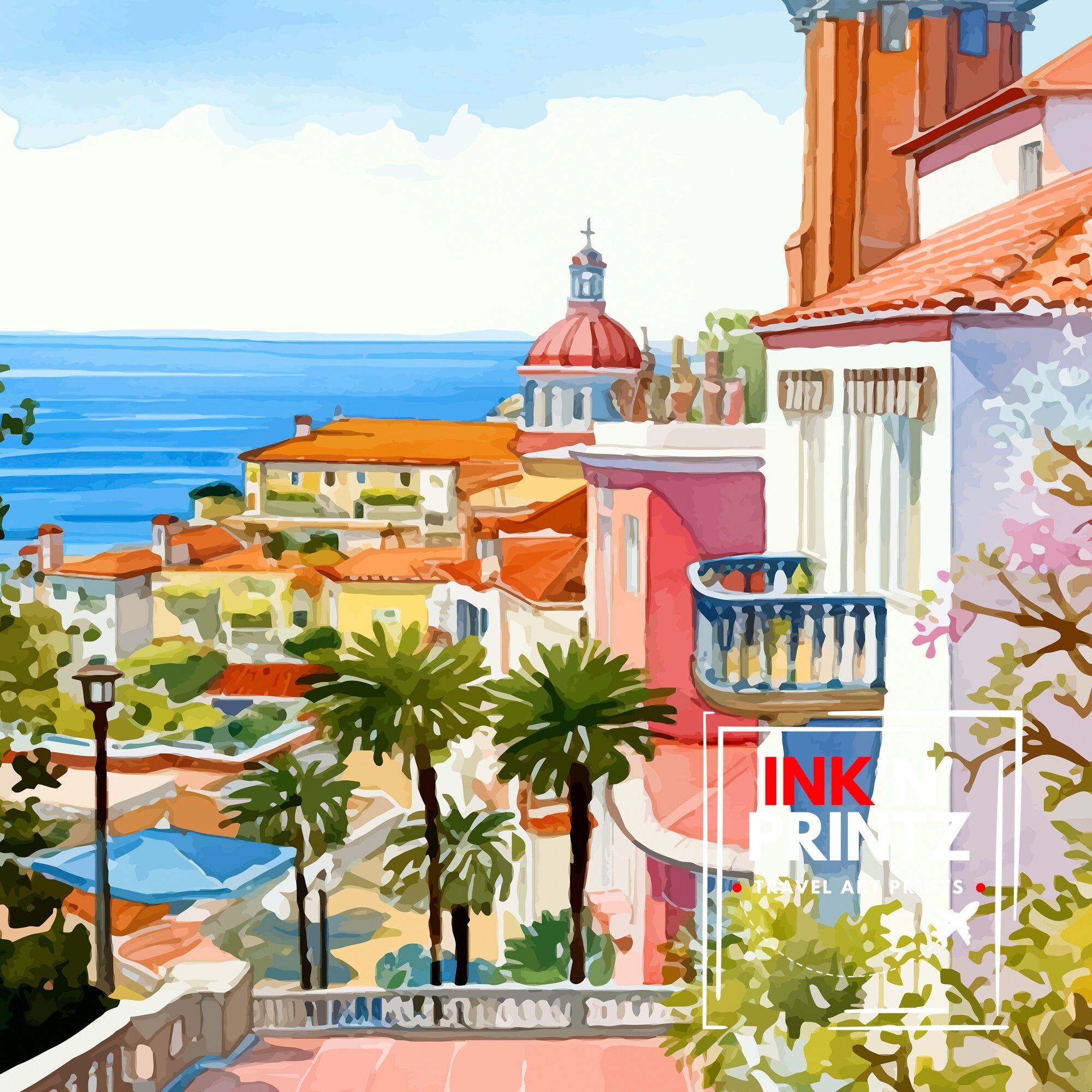 Cascais Portugal Print Cascais Decor Cascais Poster Cascais Art Cascais Wall Art Gift for Seaside Lovers Cascais Home Decor