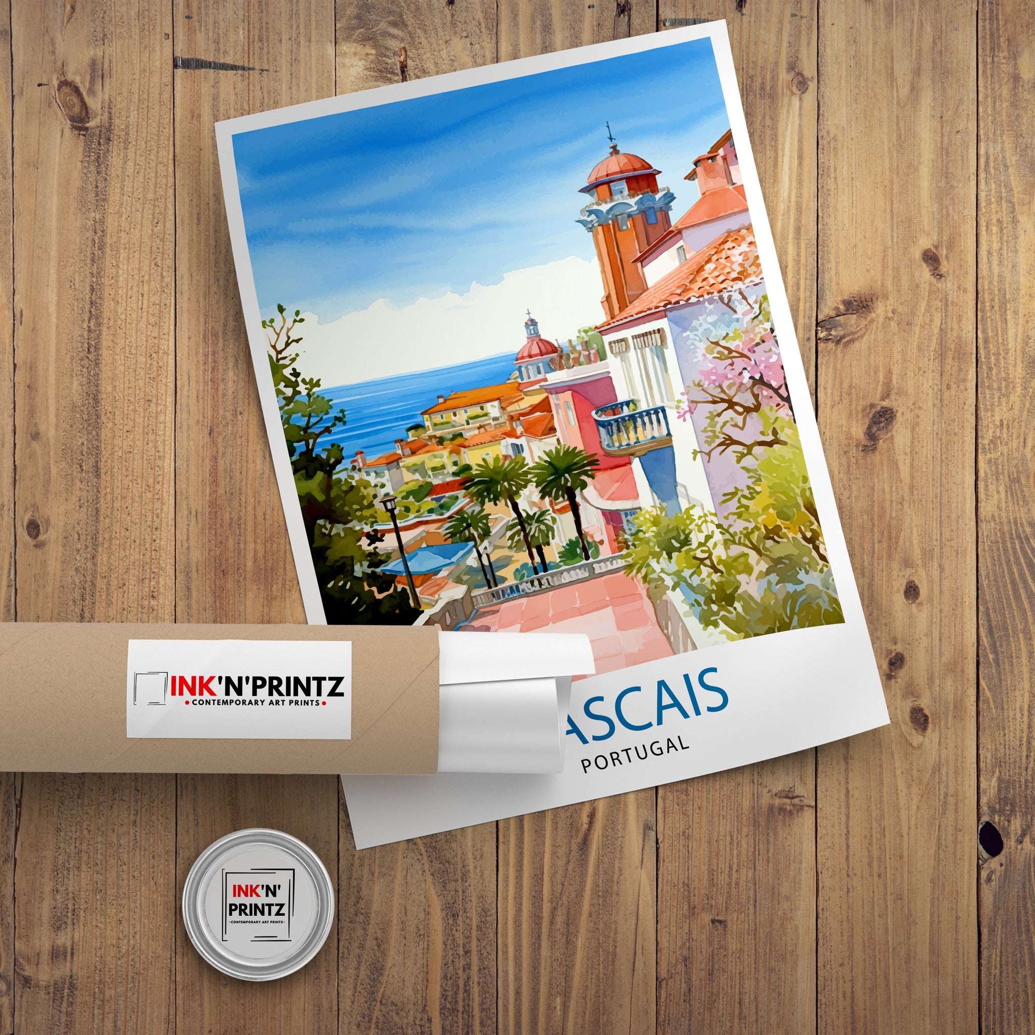 Cascais Portugal Print Cascais Decor Cascais Poster Cascais Art Cascais Wall Art Gift for Seaside Lovers Cascais Home Decor