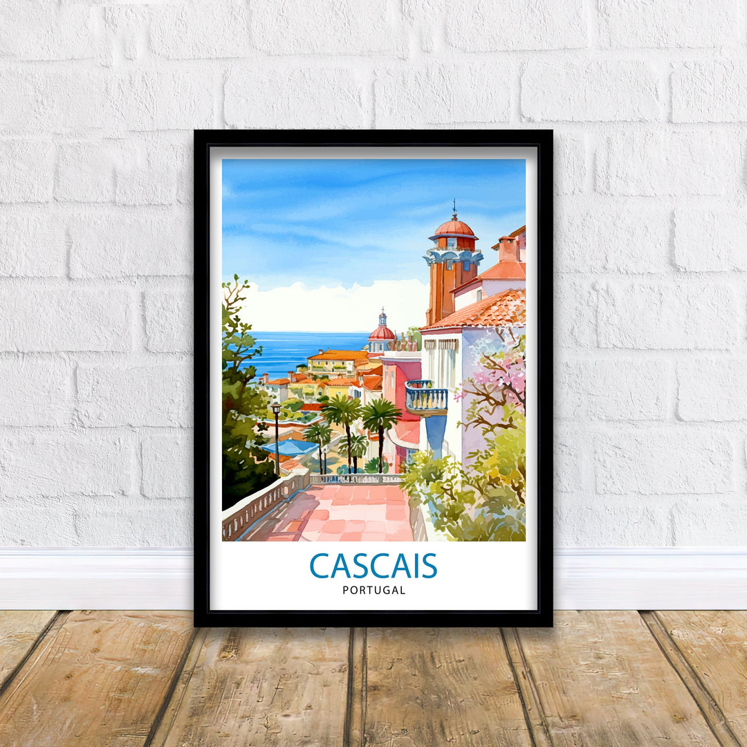 Cascais Portugal Poster Cascais Decor Cascais Poster Cascais Art Cascais Wall Art Gift for Seaside Lovers Cascais Home Decor