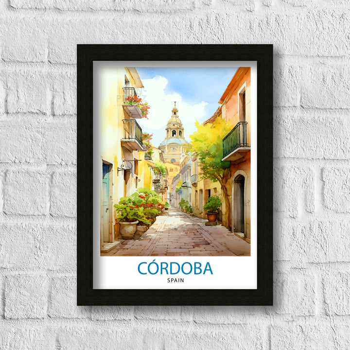 Cordoba Spain Poster Cordoba Decor Cordoba Poster Cordoba Art Cordoba Wall Art Gift for History Lovers Cordoba Home Decor