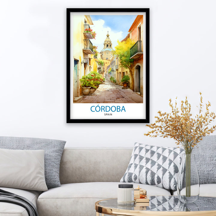 Cordoba Spain Poster Cordoba Decor Cordoba Poster Cordoba Art Cordoba Wall Art Gift for History Lovers Cordoba Home Decor