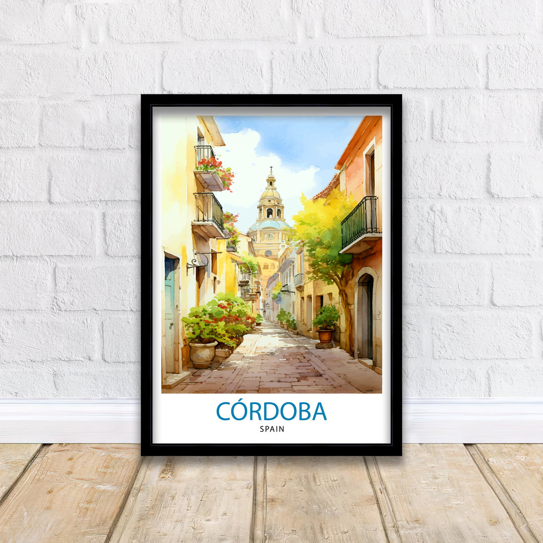 Cordoba Spain Poster Cordoba Decor Cordoba Poster Cordoba Art Cordoba Wall Art Gift for History Lovers Cordoba Home Decor