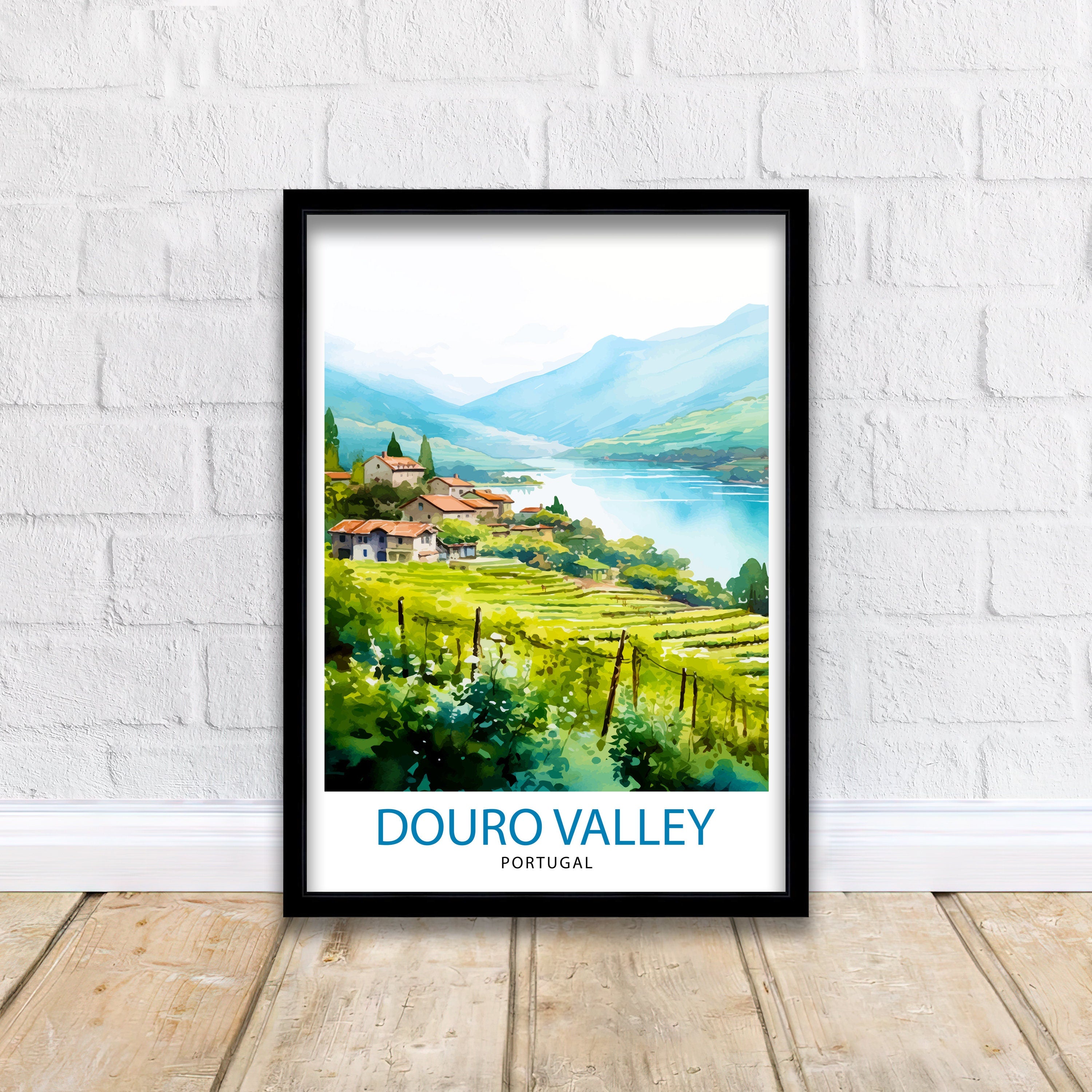 Douro Valley Portugal Print Douro Decor Douro Poster Douro Art Douro Wall Art Gift for Wine Lovers Douro Home Decor