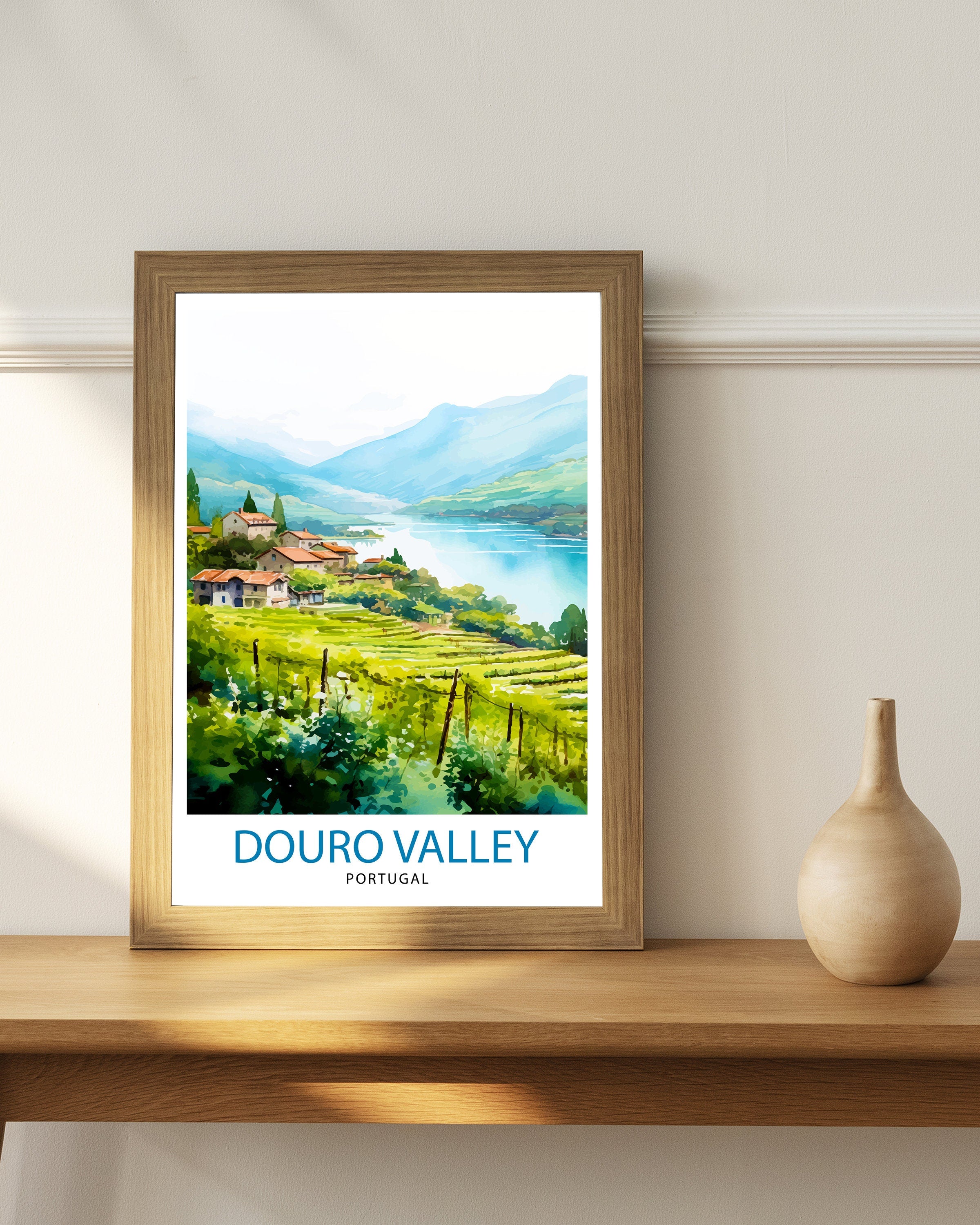Douro Valley Portugal Print Douro Decor Douro Poster Douro Art Douro Wall Art Gift for Wine Lovers Douro Home Decor