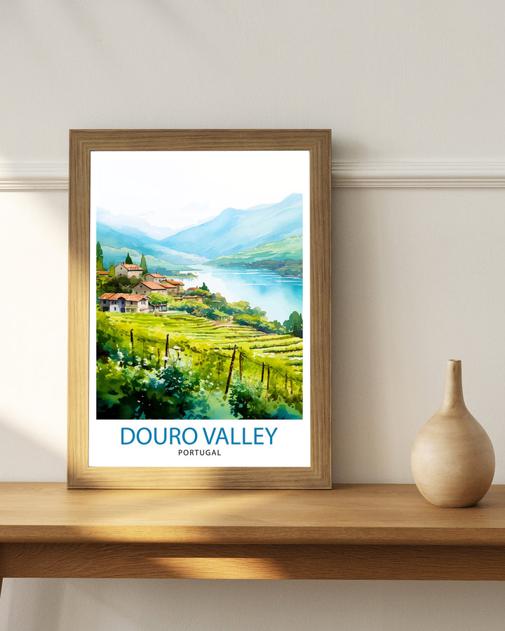 Douro Valley Portugal Poster Douro Decor Douro Poster Douro Art Douro Wall Art Gift for Wine Lovers Douro Home Decor