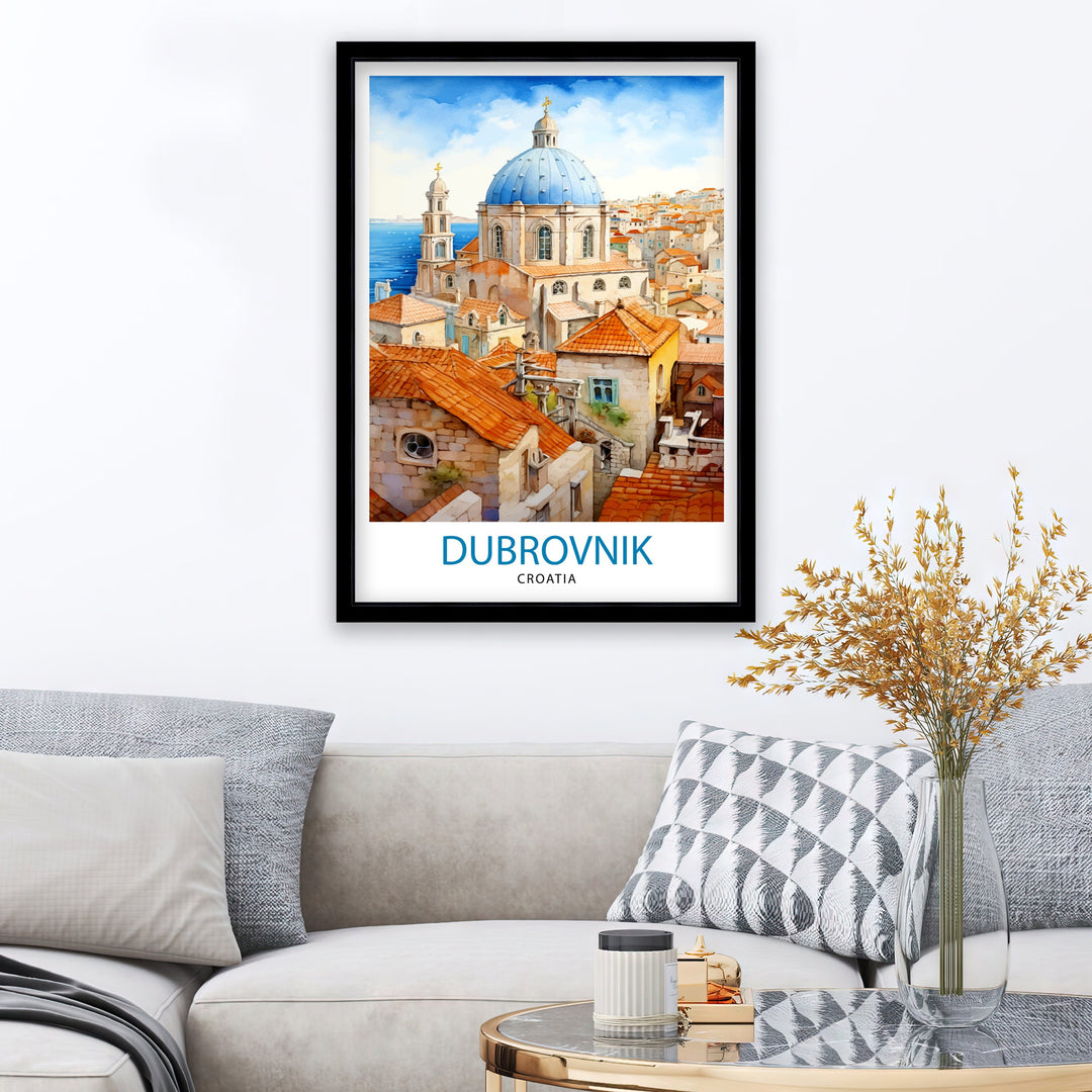 Dubrovnik Croatia Poster Dubrovnik Decor Dubrovnik Poster Dubrovnik Art Dubrovnik Wall Art Gift for Wanderlust Souls Dubrovnik Home Decor