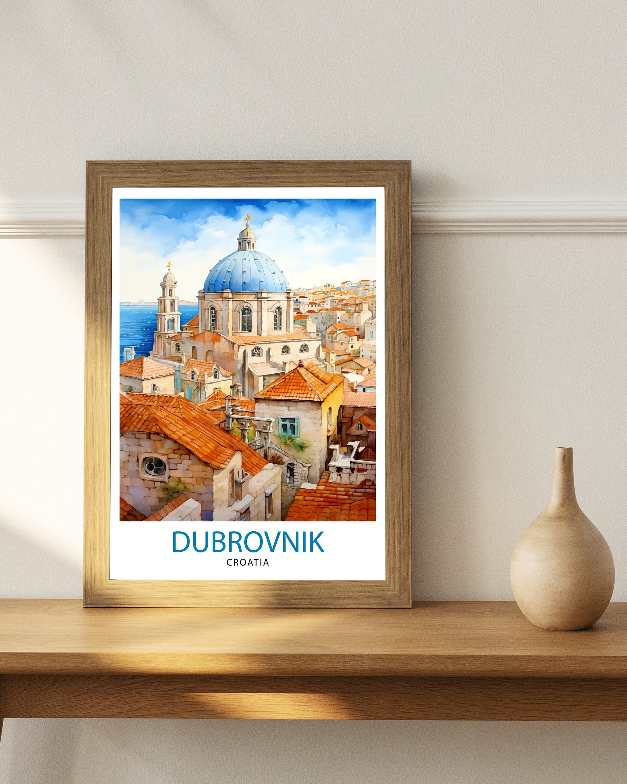 Dubrovnik Croatia Print Dubrovnik Decor Dubrovnik Poster Dubrovnik Art Dubrovnik Wall Art Gift for Wanderlust Souls Dubrovnik Home Decor
