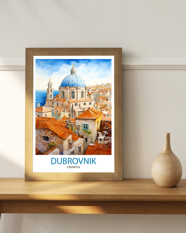 Dubrovnik Croatia Poster Dubrovnik Decor Dubrovnik Poster Dubrovnik Art Dubrovnik Wall Art Gift for Wanderlust Souls Dubrovnik Home Decor