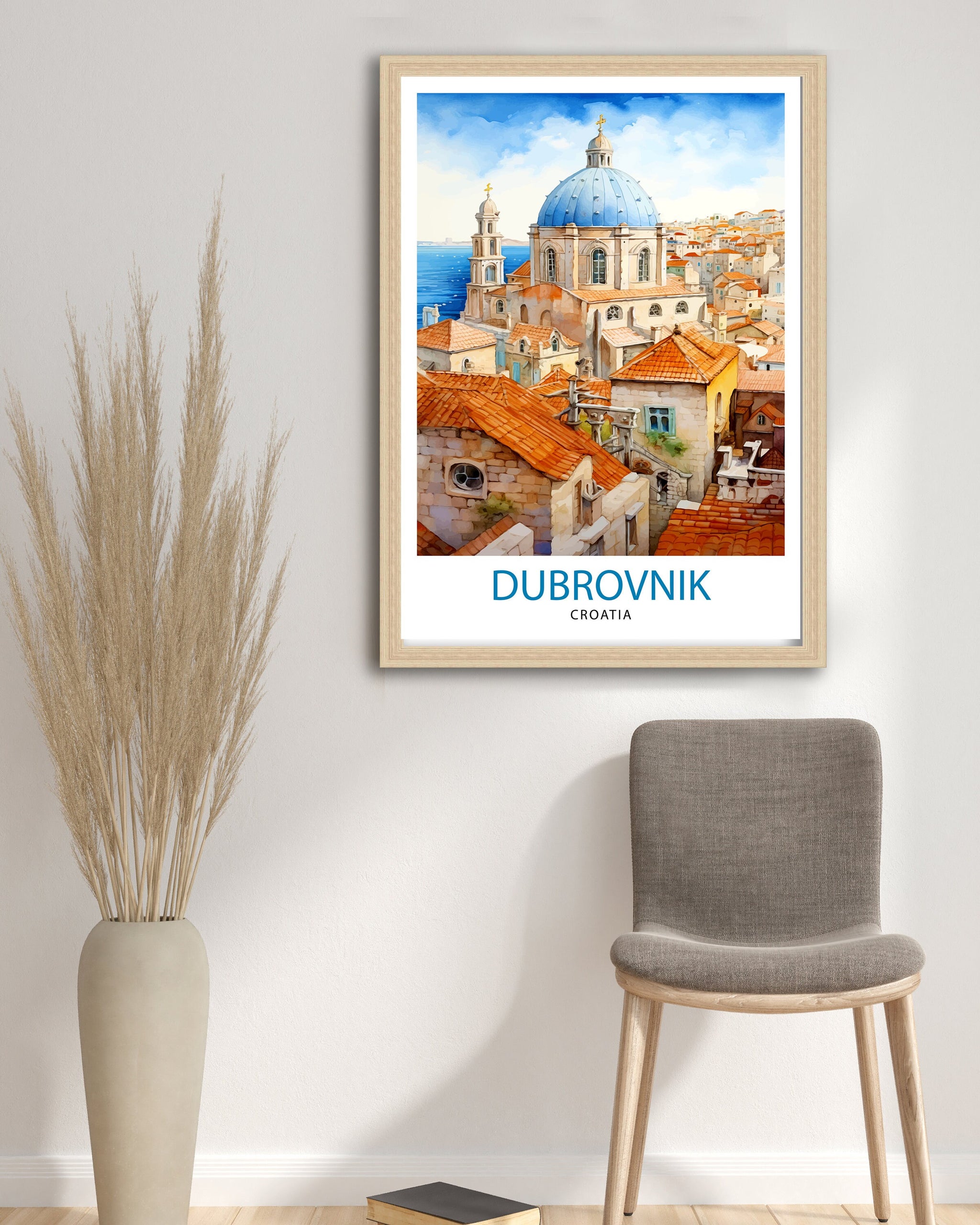 Dubrovnik Croatia Print Dubrovnik Decor Dubrovnik Poster Dubrovnik Art Dubrovnik Wall Art Gift for Wanderlust Souls Dubrovnik Home Decor