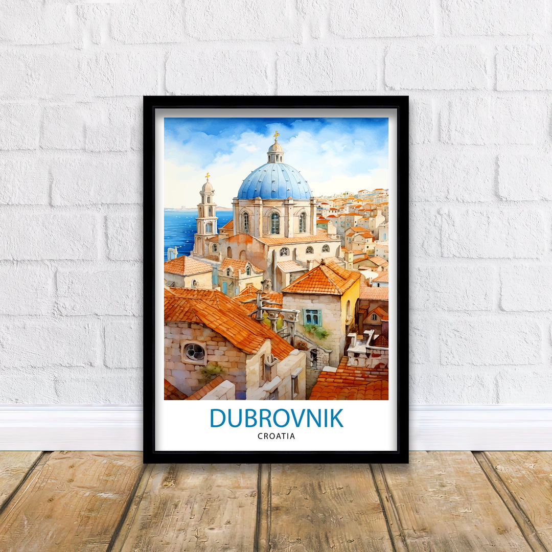 Dubrovnik Croatia Poster Dubrovnik Decor Dubrovnik Poster Dubrovnik Art Dubrovnik Wall Art Gift for Wanderlust Souls Dubrovnik Home Decor