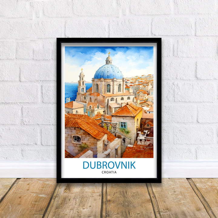 Dubrovnik Croatia Poster Dubrovnik Decor Dubrovnik Poster Dubrovnik Art Dubrovnik Wall Art Gift for Wanderlust Souls Dubrovnik Home Decor