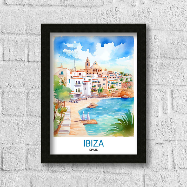 Ibiza Travel Poster Ibiza Wall Art Ibiza Home Decor Ibiza Illustration Travel Poster Gift For Ibiza Lovers Spain Travel Poster