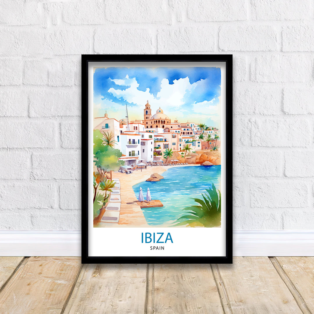 Ibiza Travel Poster Ibiza Wall Art Ibiza Home Decor Ibiza Illustration Travel Poster Gift For Ibiza Lovers Spain Travel Poster