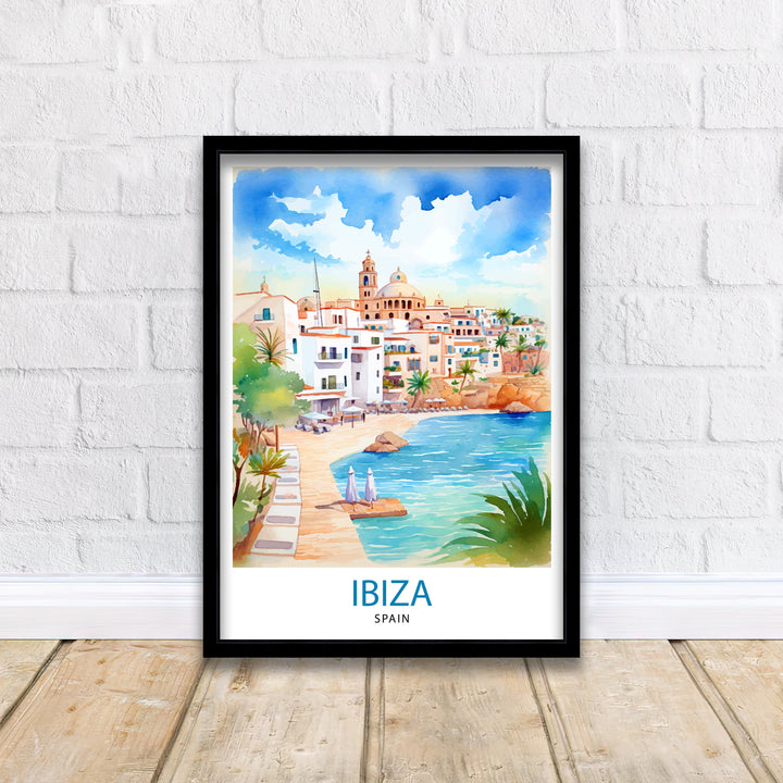 Ibiza Travel Poster Ibiza Wall Art Ibiza Home Decor Ibiza Illustration Travel Poster Gift For Ibiza Lovers Spain Travel Poster