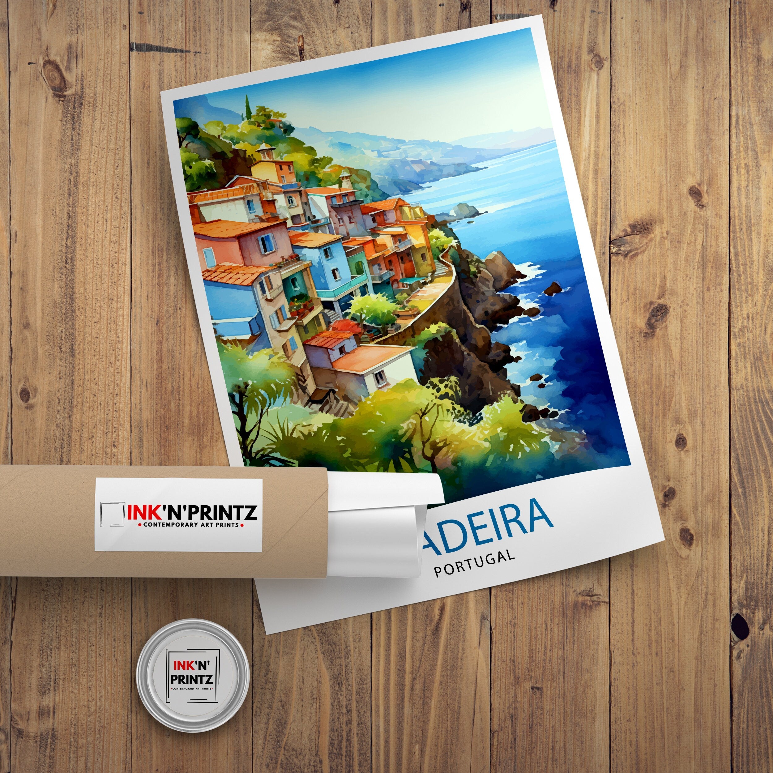 Madeira Portugal Print Madeira Decor Madeira Poster Madeira Art Madeira Wall Art Gift for Madeira Lovers Madeira Home Decor