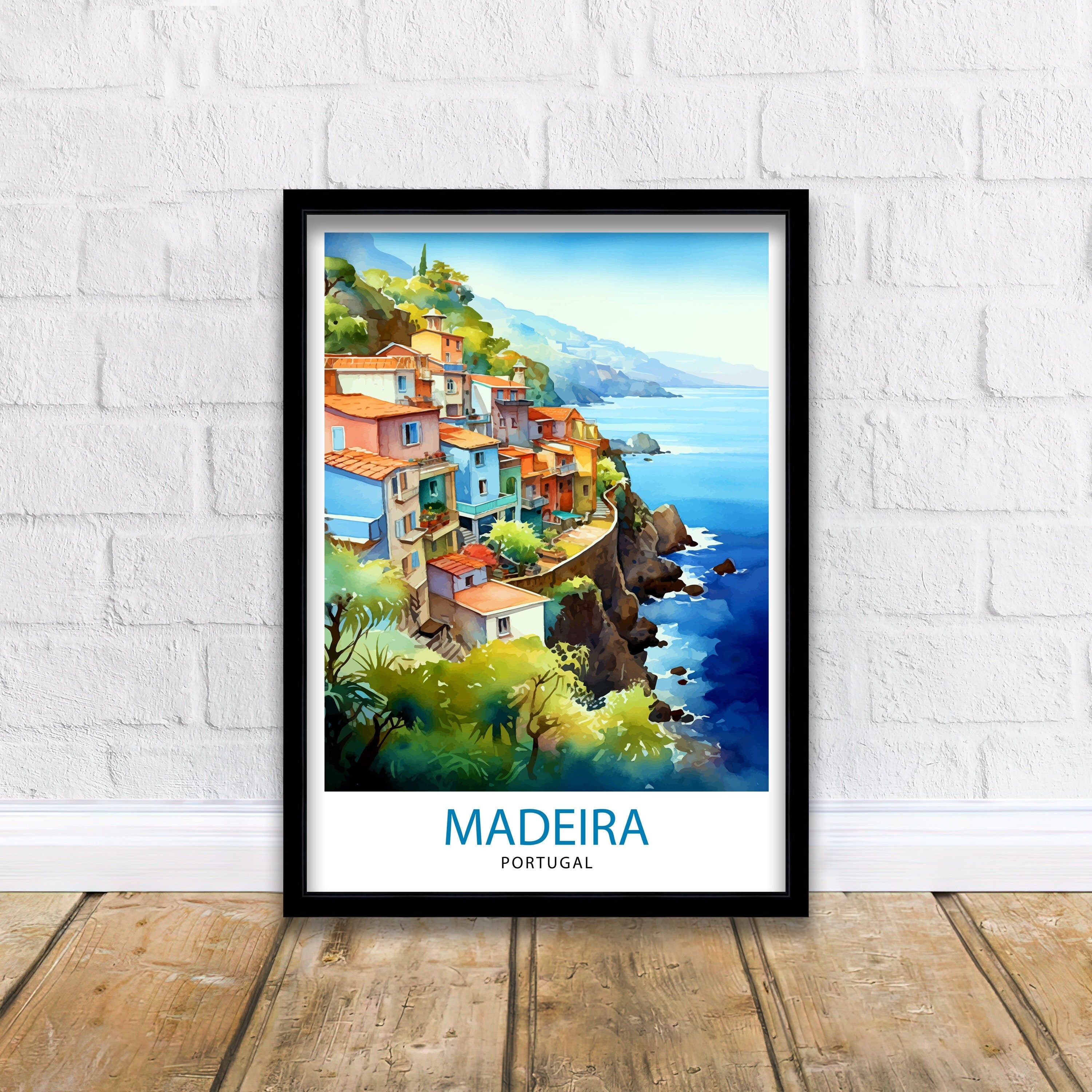 Madeira Portugal Print Madeira Decor Madeira Poster Madeira Art Madeira Wall Art Gift for Madeira Lovers Madeira Home Decor