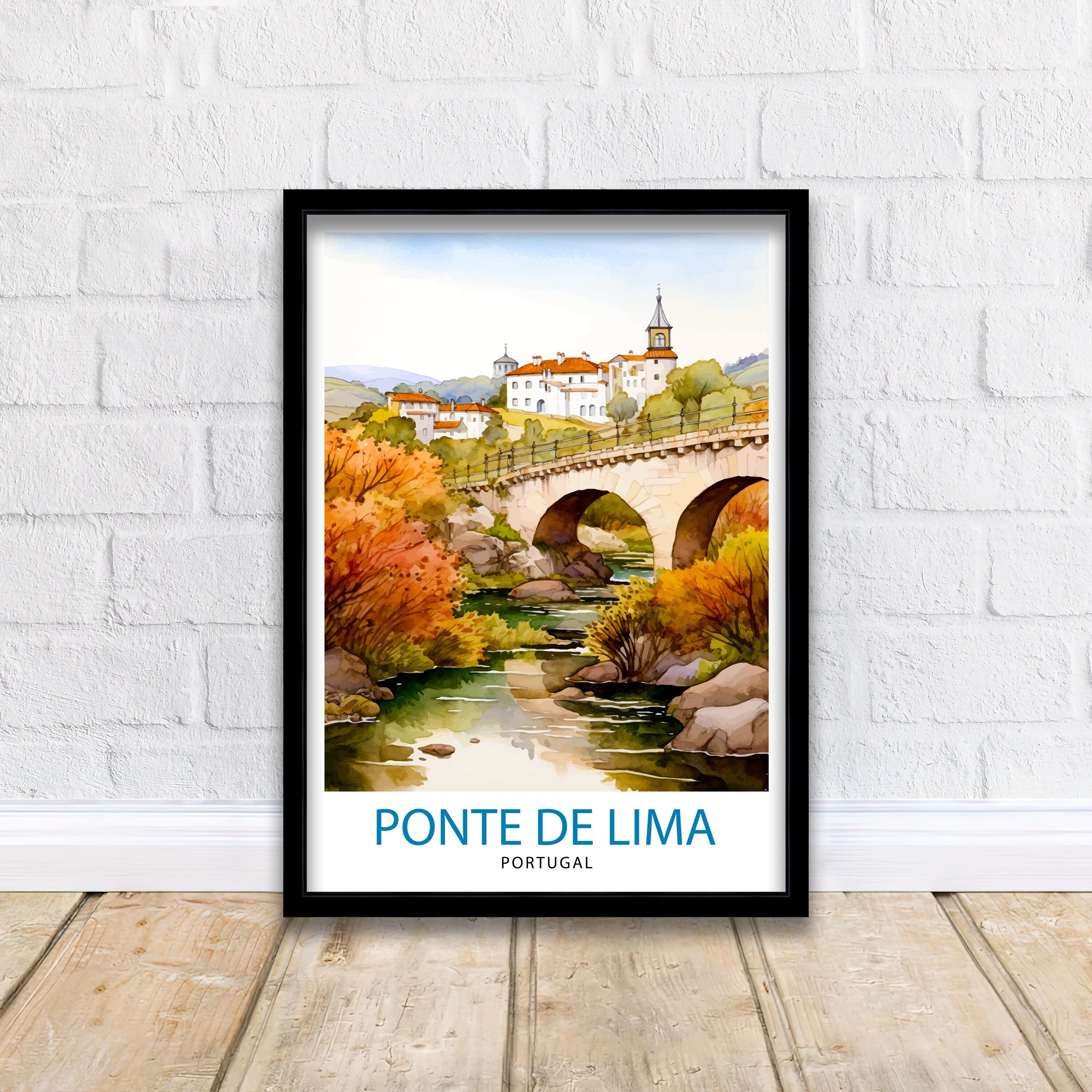 Ponte de Lima Portugal Travel Print Ponte de Lima Wall Decor Ponte de Lima Poster Portugal Travel Prints Ponte de Lima Art Print Ponte