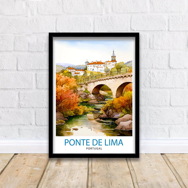 Ponte de Lima Portugal Travel Poster Ponte de Lima