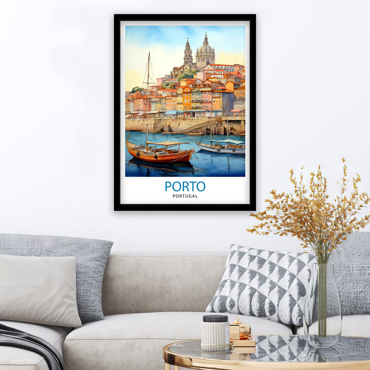 Porto Portugal Travel Poster Porto