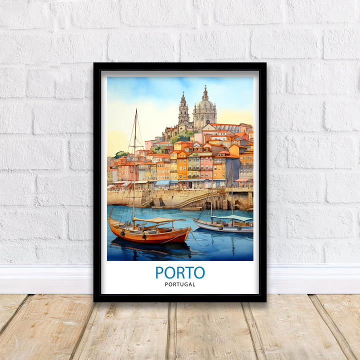 Porto Portugal Travel Poster Porto