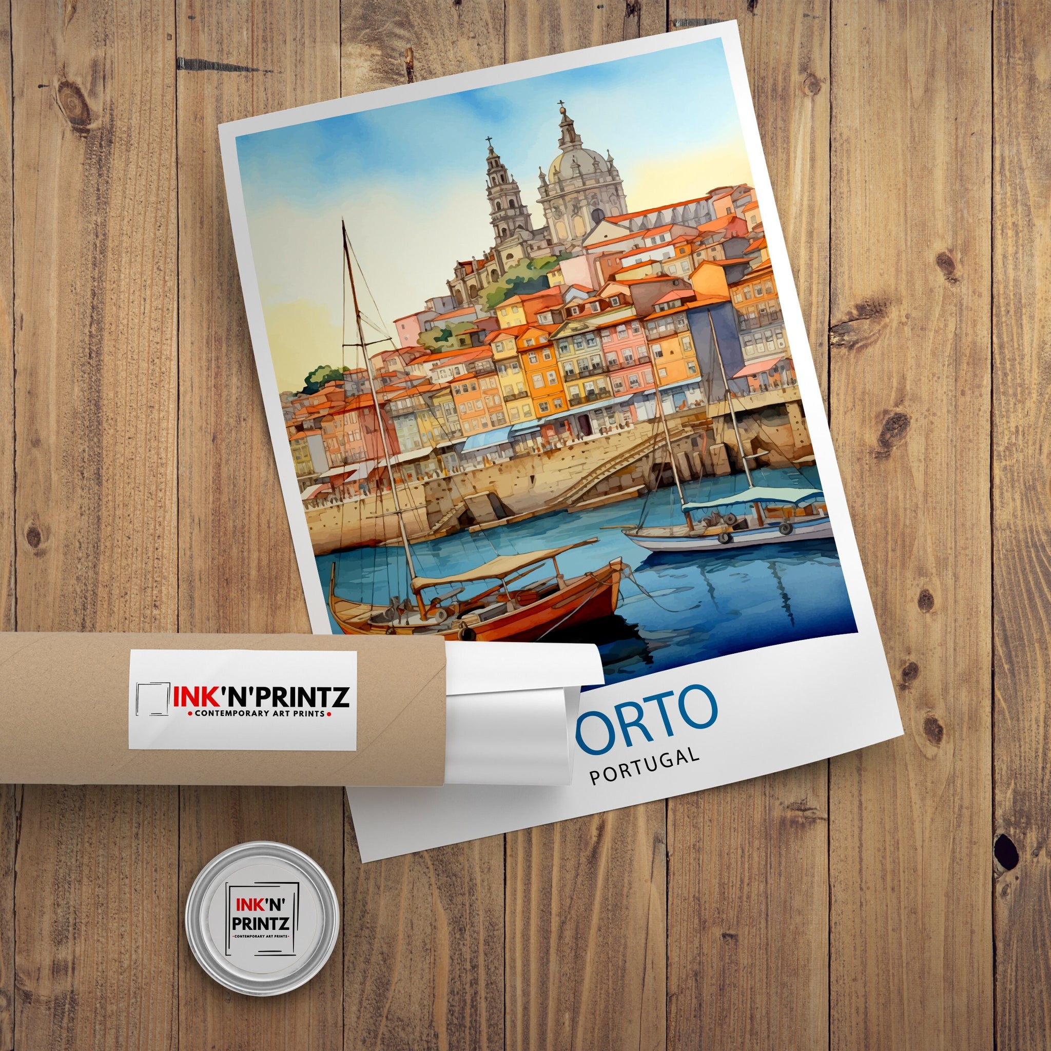 Porto Portugal Travel Print Porto Wall Decor Porto Poster Portugal Travel Prints Porto Art Print Porto Illustration Porto Wall Art