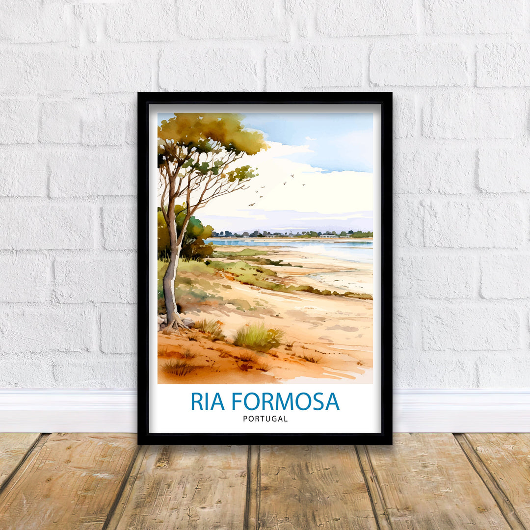 Ria Formosa Portugal Travel Poster Ria Formosa