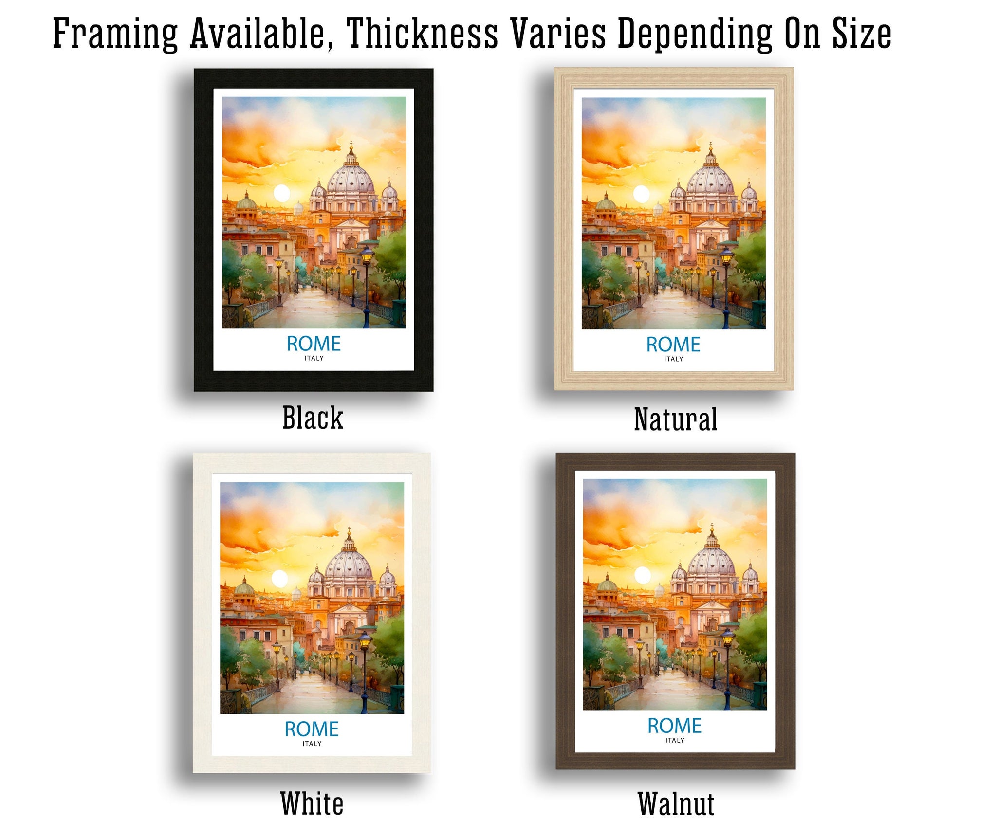 Rome Italy Travel Print Rome Wall Art Italy Travel Poster Rome Home Decor Italy Illustration Travel Gift for Rome Italy Wall Art