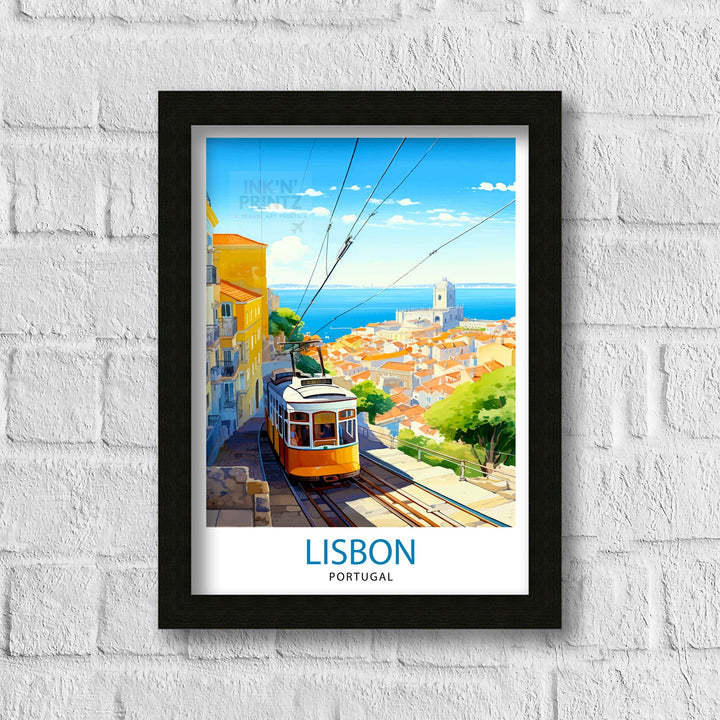 Lisbon Portugal Travel Poster Lisbon