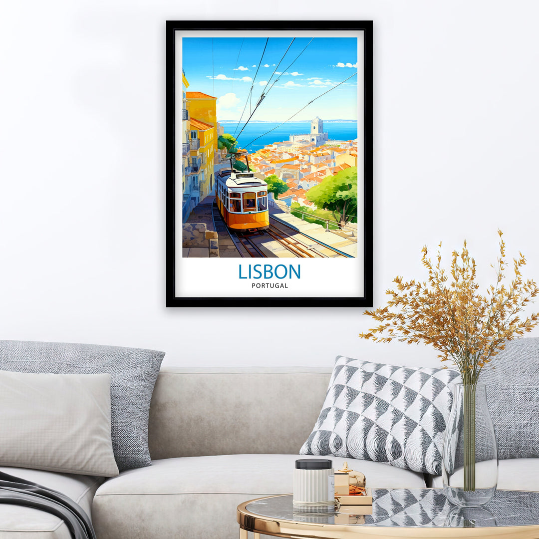 Lisbon Portugal Travel Poster Lisbon