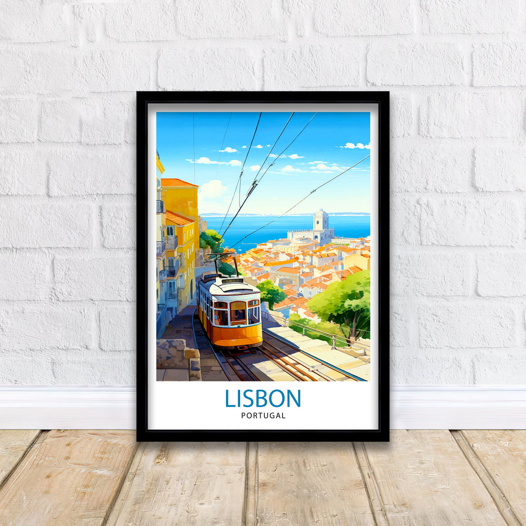 Lisbon Portugal Travel Poster Lisbon