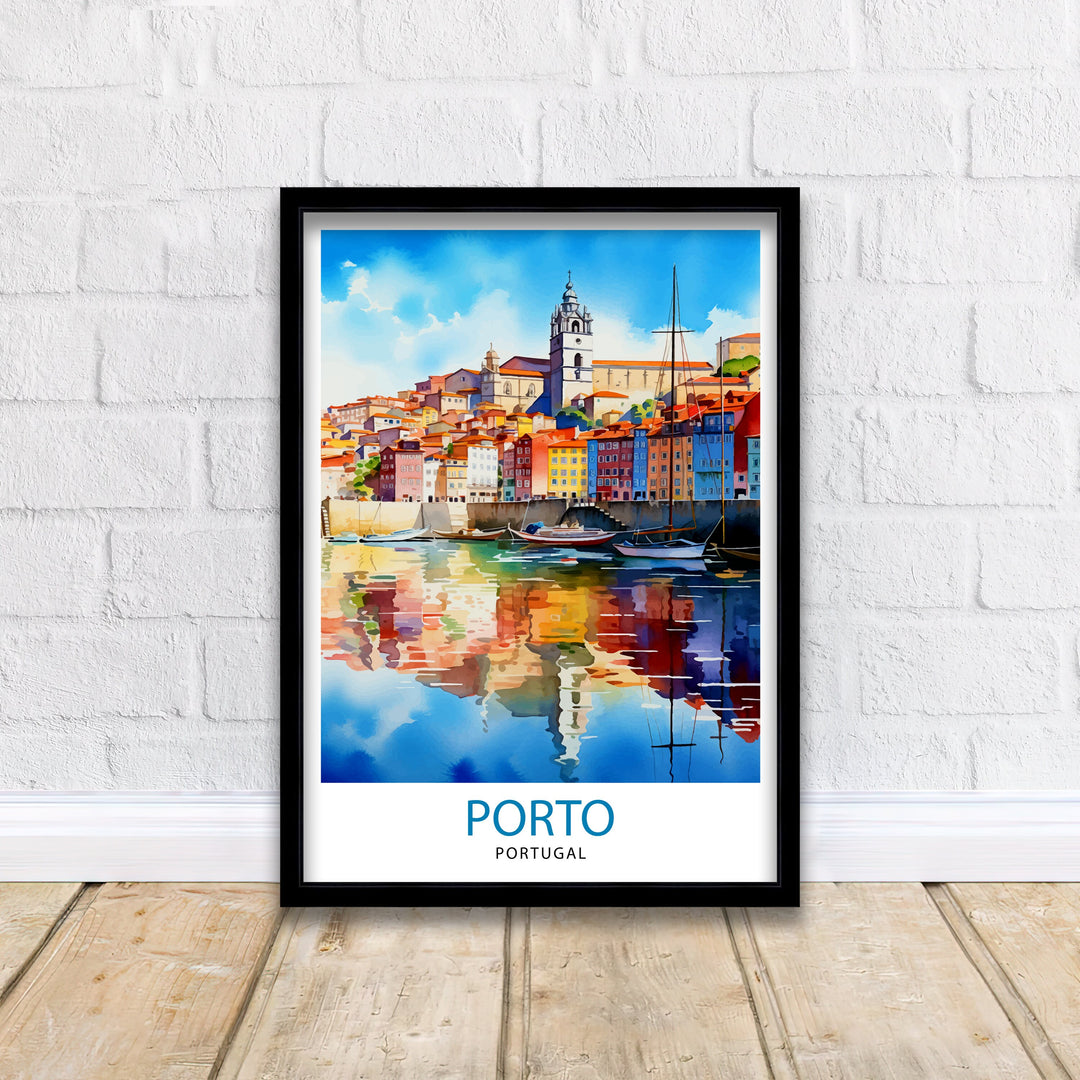 Porto Portugal Travel Poster, Art Poster , Wall Art, Art Poster