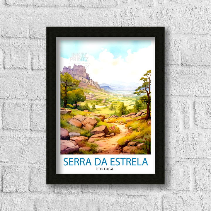 Serra da Estrela Portugal Travel Poster Serra da Estrela