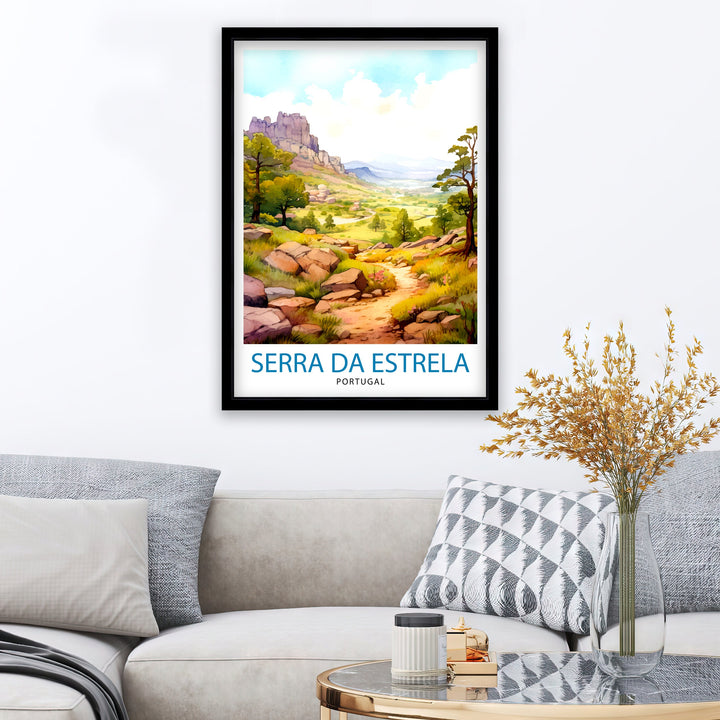 Serra da Estrela Portugal Travel Poster Serra da Estrela