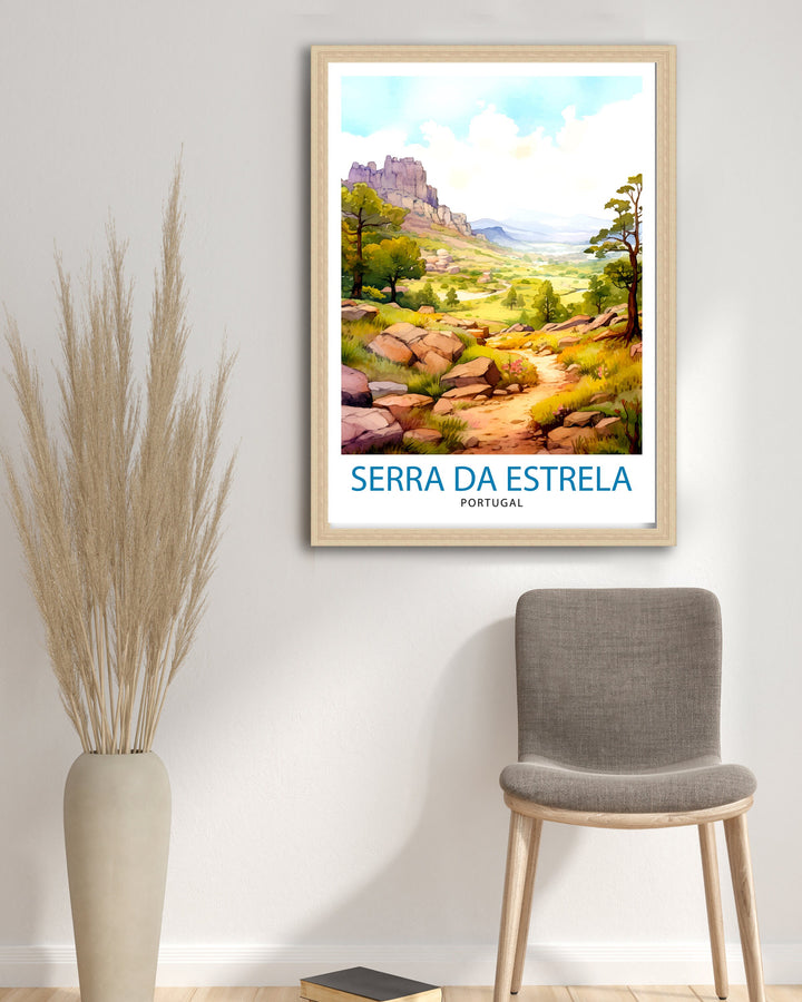 Serra da Estrela Portugal Travel Poster Serra da Estrela