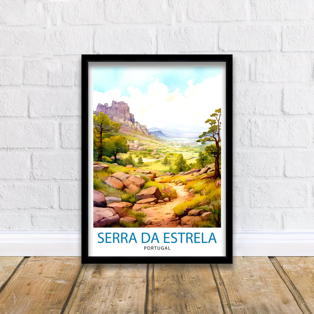 Serra da Estrela Portugal Travel Poster Serra da Estrela