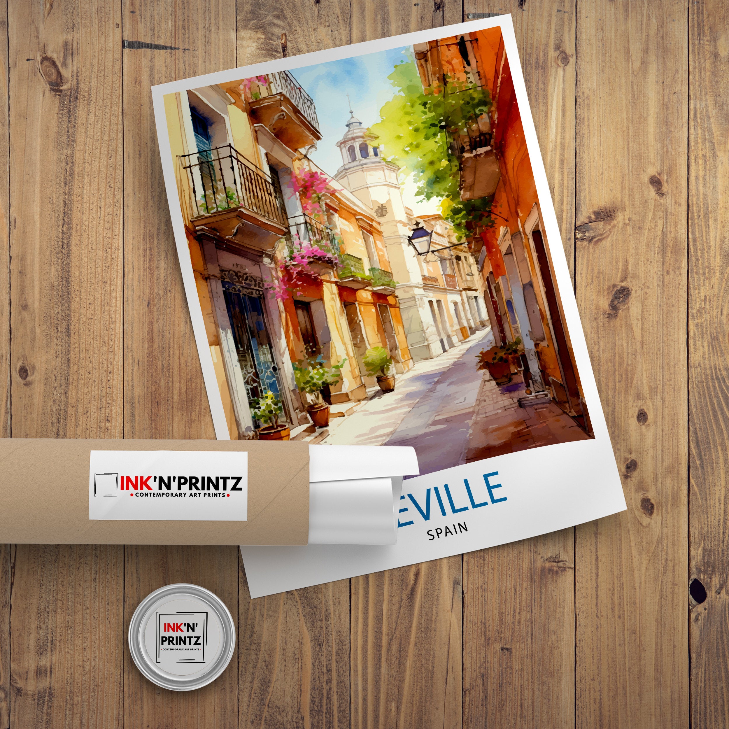 Seville Travel Print | Seville Spain | Seville Wall Art | Seville | Seville Poster | Spain Wall Art | Seville Art | Spain Poster