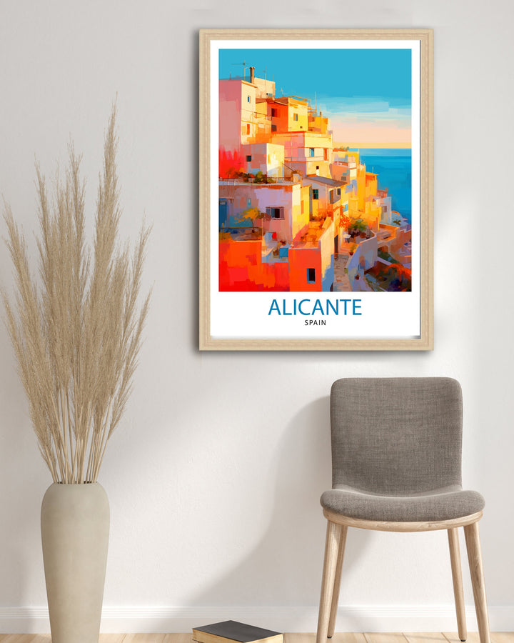 Alicante Spain Travel Poster Alicante