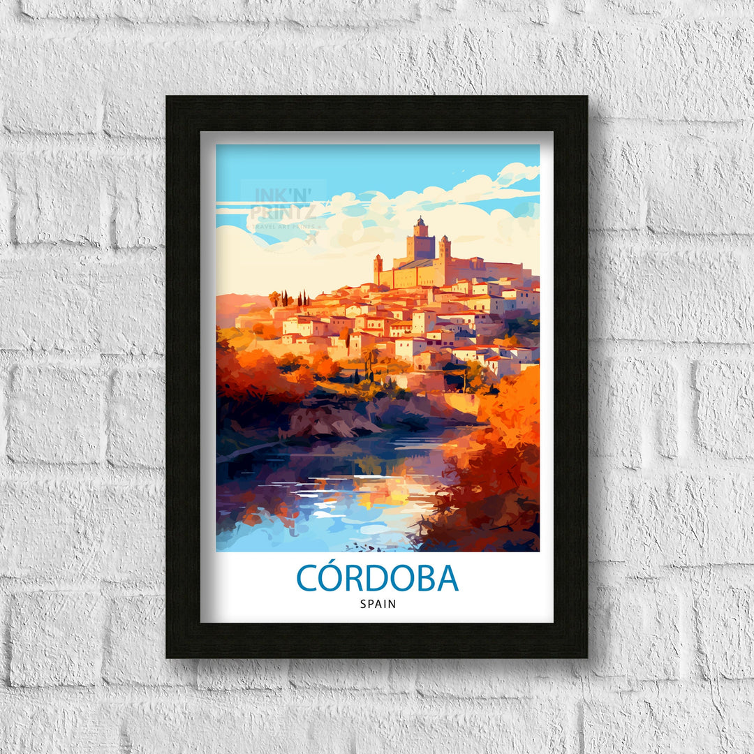 Cordoba Spain Poster Cordoba Decor Cordoba Poster Cordoba Art Cordoba Wall Art Gift for History Lovers Cordoba Home Decor