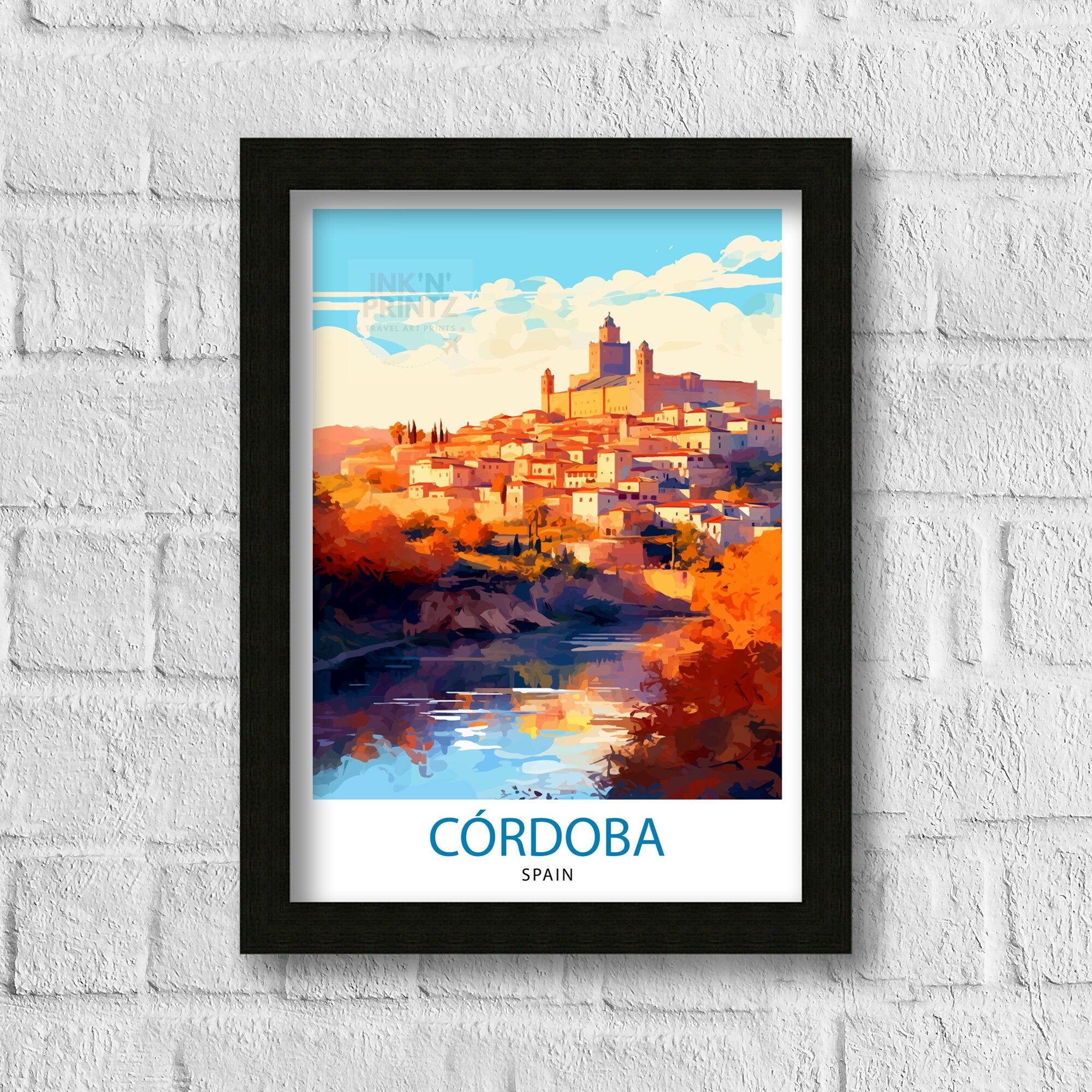 Cordoba Spain Print Cordoba Decor Cordoba Poster Cordoba Art Cordoba Wall Art Gift for History Lovers Cordoba Home Decor