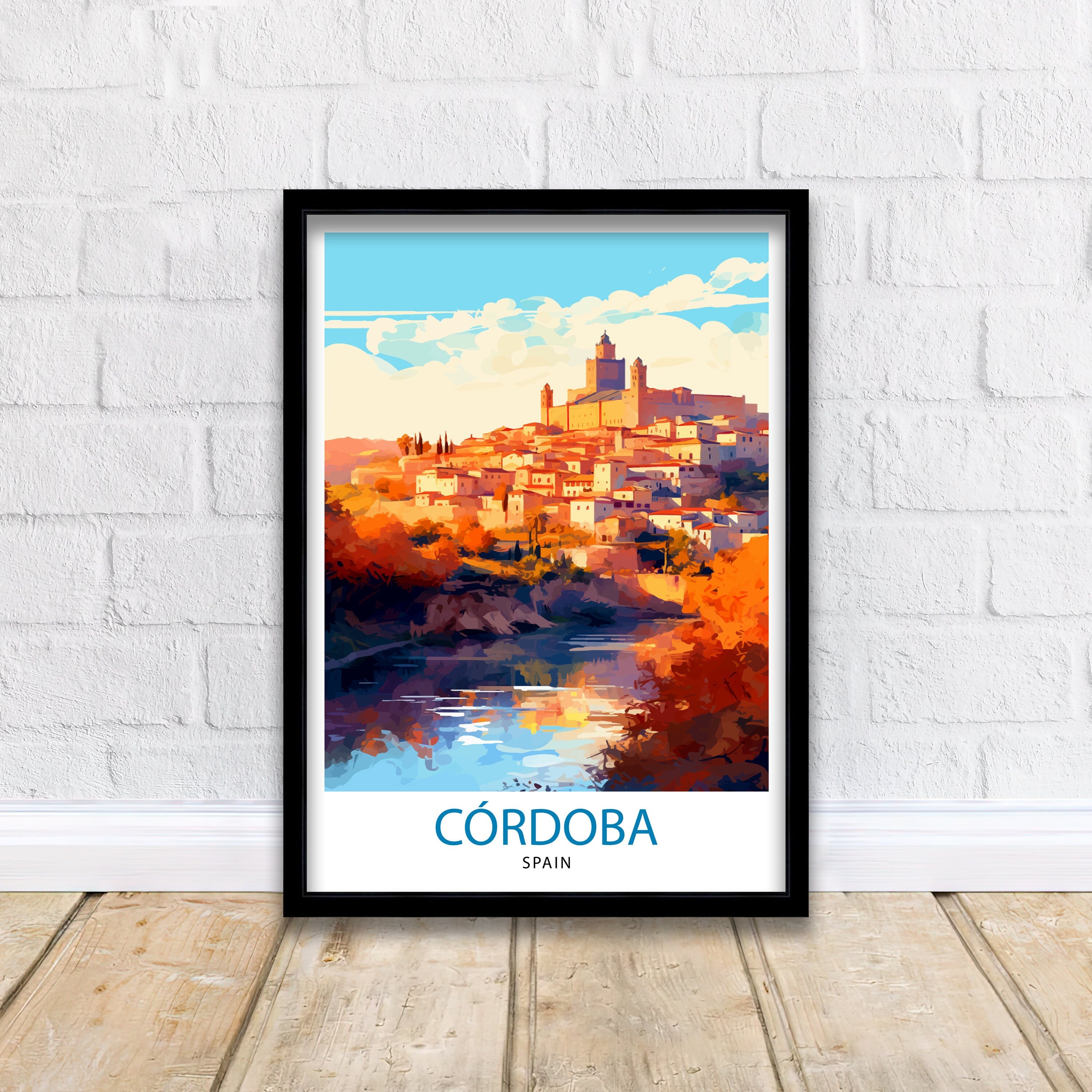 Cordoba Spain Print Cordoba Decor Cordoba Poster Cordoba Art Cordoba Wall Art Gift for History Lovers Cordoba Home Decor