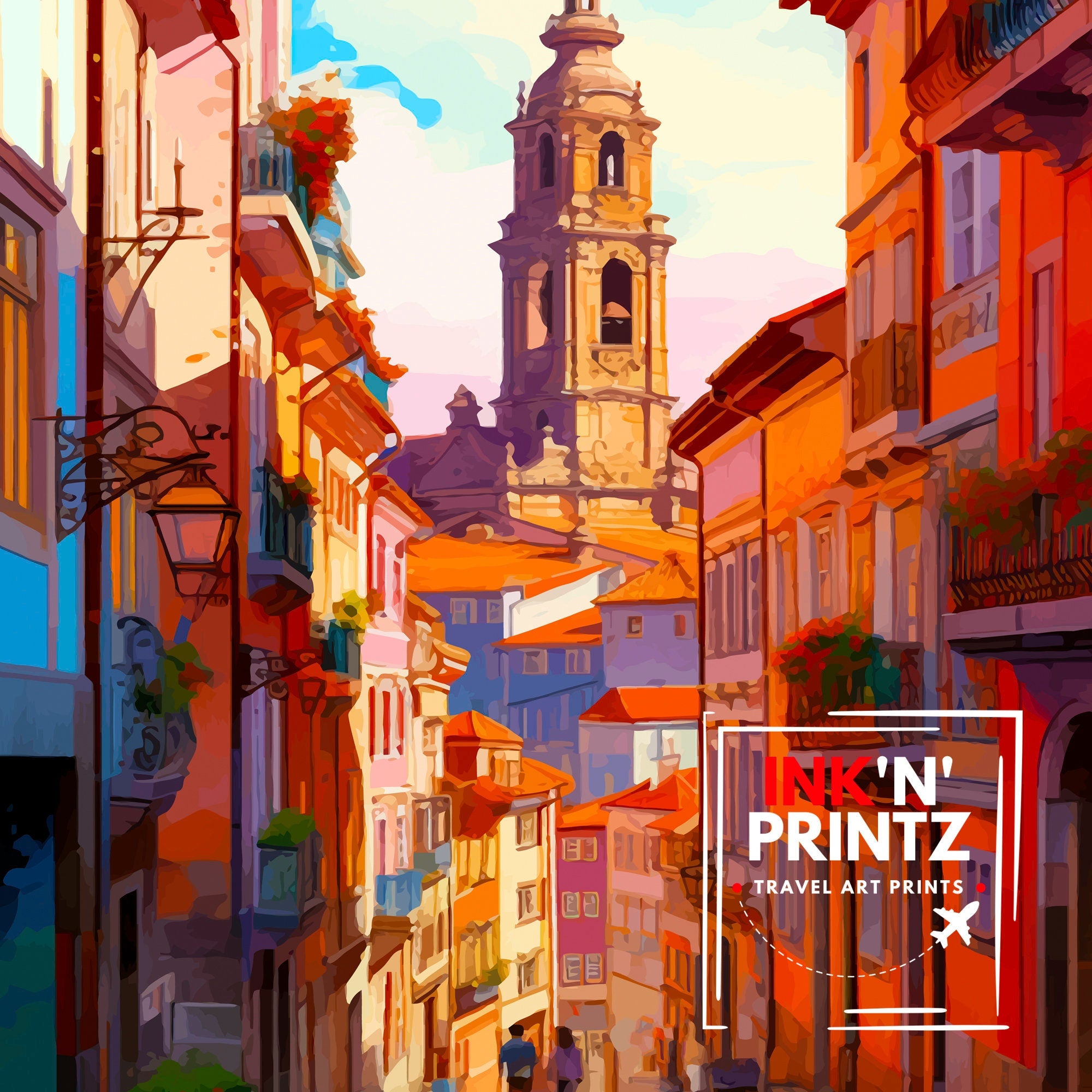 Santiago de Compostela Print Santiago Wall Decor Santiago Poster Santiago Art Print Santiago Wall Art Gift for Santiago Travel Santiago Home