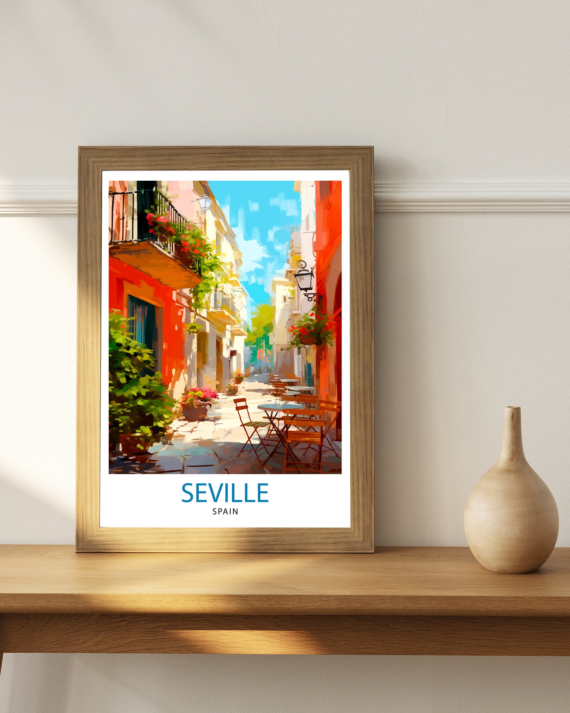 Seville Travel Print | Seville Spain | Seville Wall Art | Seville | Seville Poster | Spain Wall Art | Seville Art | Spain Poster