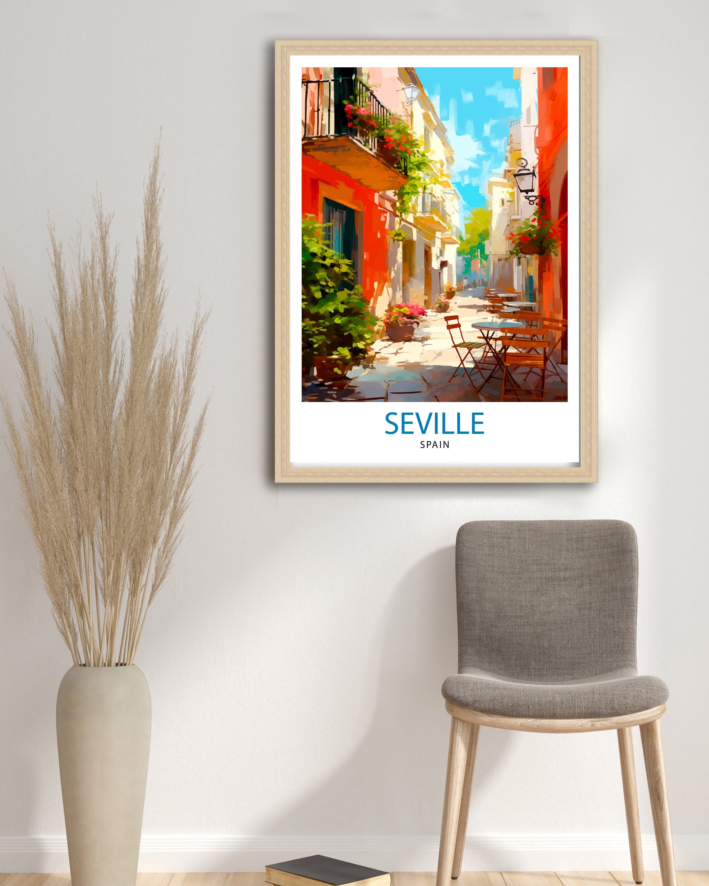 Seville Travel Print | Seville Spain | Seville Wall Art | Seville | Seville Poster | Spain Wall Art | Seville Art | Spain Poster
