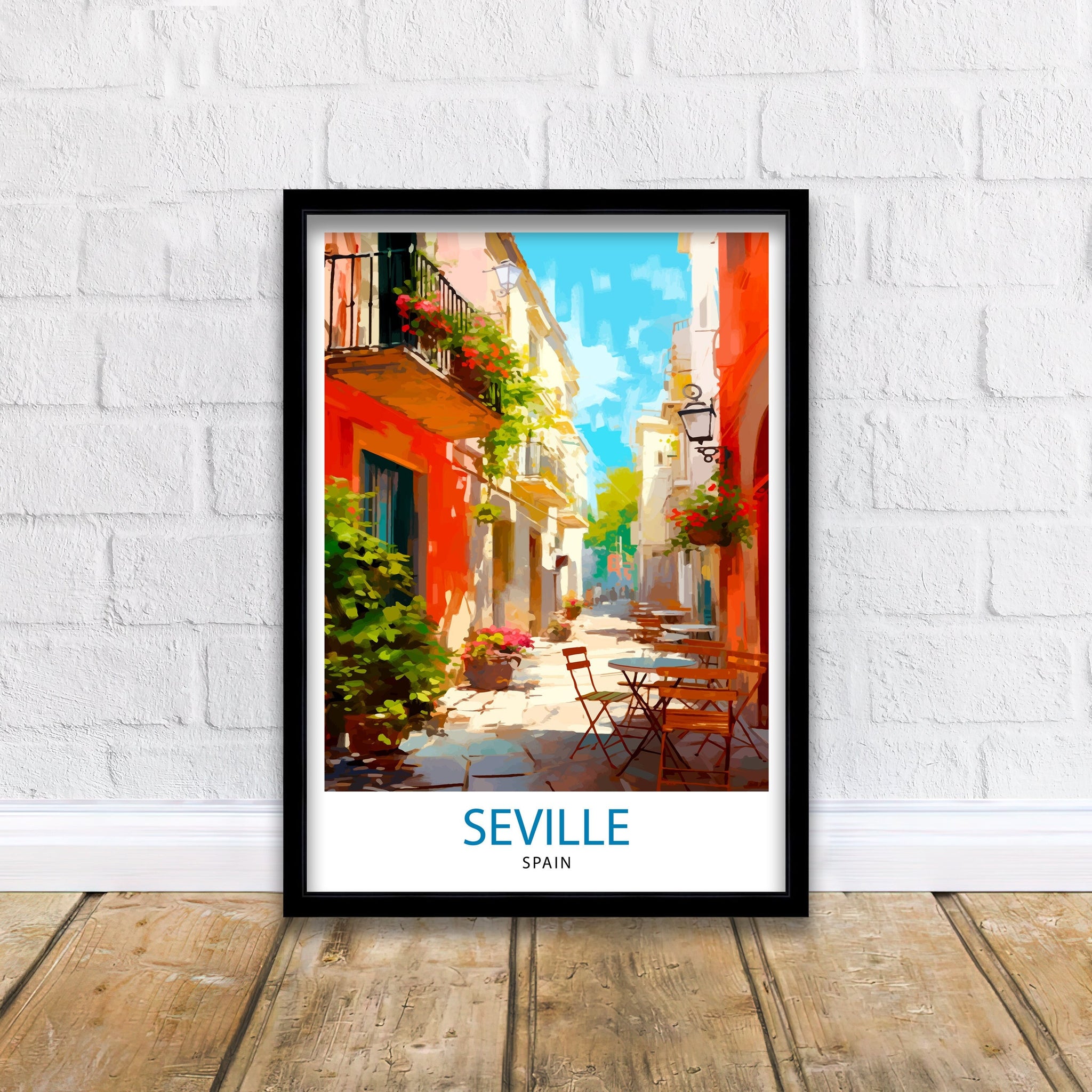 Seville Travel Print | Seville Spain | Seville Wall Art | Seville | Seville Poster | Spain Wall Art | Seville Art | Spain Poster