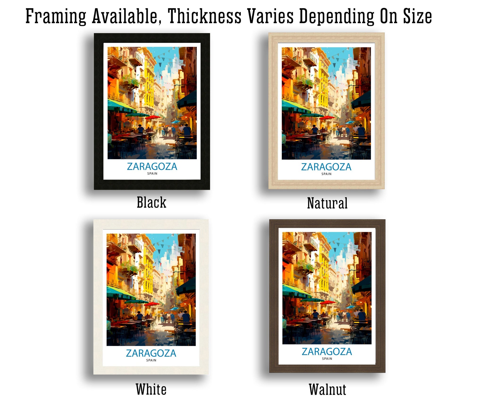 Zaragoza Spain Travel Print Zaragoza Wall Decor Zaragoza Poster Spain Travel Prints Zaragoza Art Print Zaragoza Illustration Zaragoza Wall