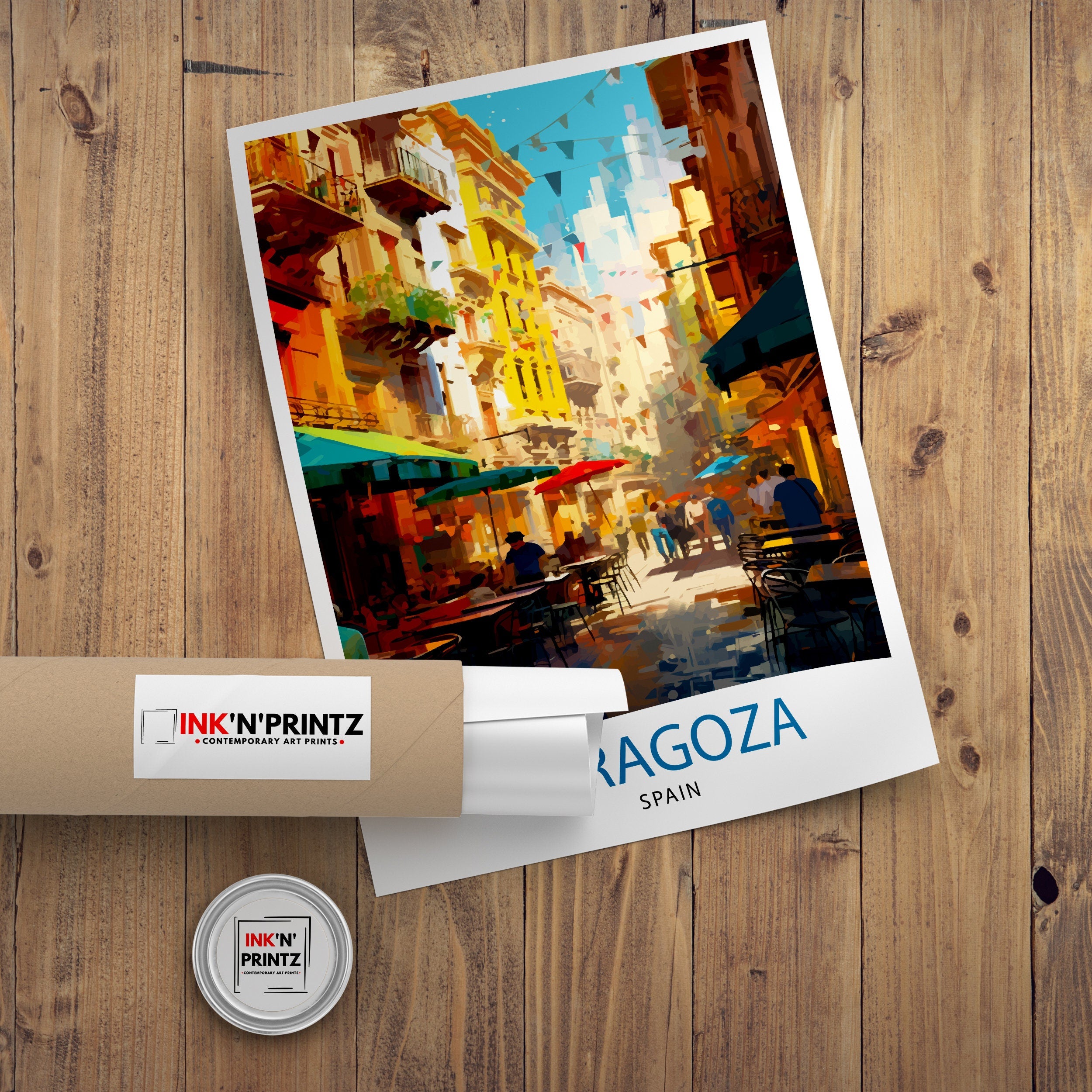 Zaragoza Spain Travel Print Zaragoza Wall Decor Zaragoza Poster Spain Travel Prints Zaragoza Art Print Zaragoza Illustration Zaragoza Wall