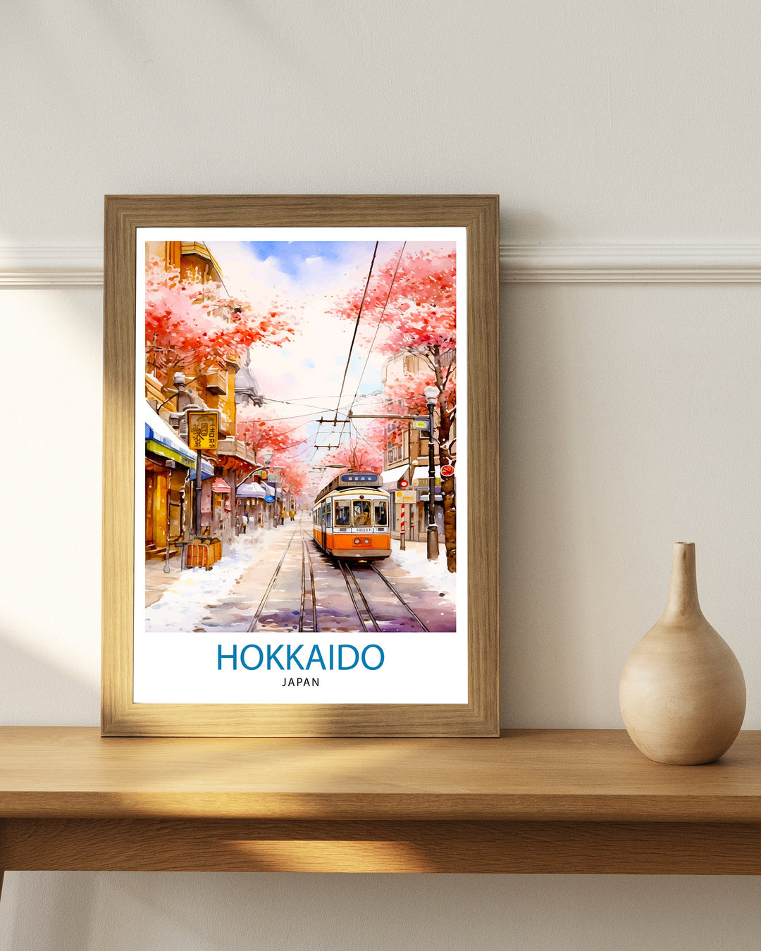 Hokkaido Japan Travel Poster Hokkaido