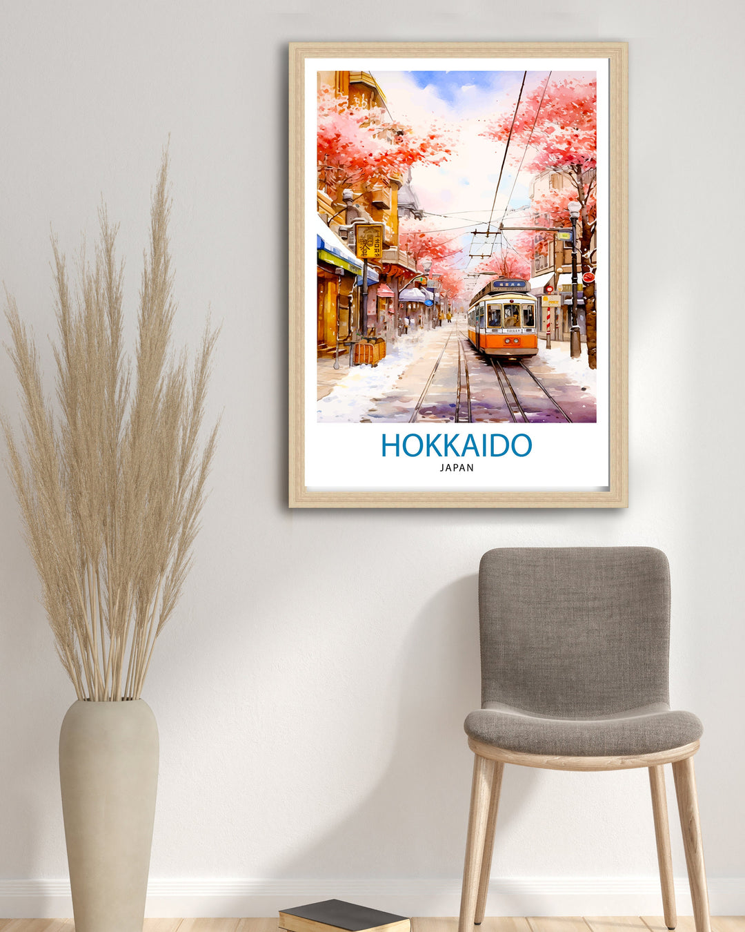 Hokkaido Japan Travel Poster Hokkaido